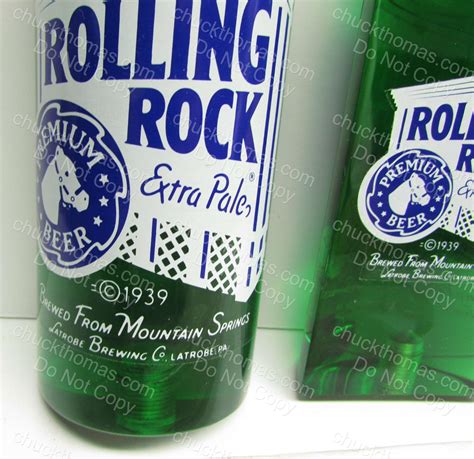 Latrobe Brewing Co Rolling Rock Beer Older 1990s Half Bottle Etsy