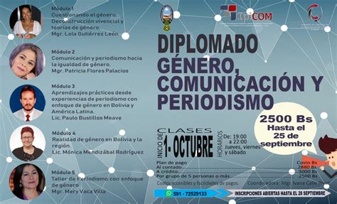 Diplomado Género Comunicación Y Periodismo Ipicom Universidad Mayor