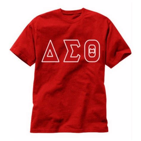 Delta Sigma Theta Applique Letters Tee The College Crib