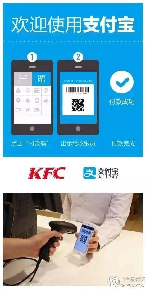 手機掃碼即完成付款：kfc 肯德基 全面接入支付寶 每日頭條