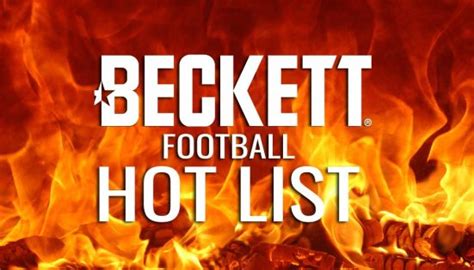 Beckett Football Card Hot List March