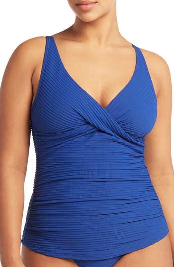 Sea Level Cross Front Tankini Top Nordstromrack