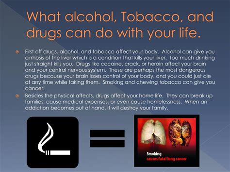 Ppt Drugs Alcohol And Smoking Powerpoint Presentation Free