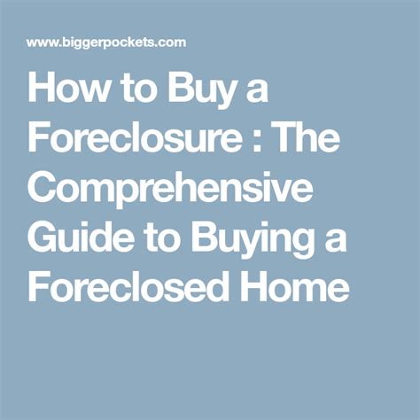 How To Buy A Foreclosed Home Guide For Finding Deals Biggerpockets