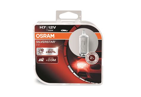 OSRAM autožárovka H7 SILVERSTAR 2 12V 55W PX26d Duo Box Exkalibr cz