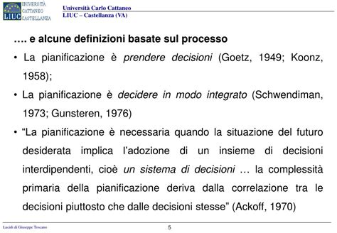 PPT LA PIANIFICAZIONE STRATEGICA E LORIENTAMENTO STRATEGICO DI FONDO