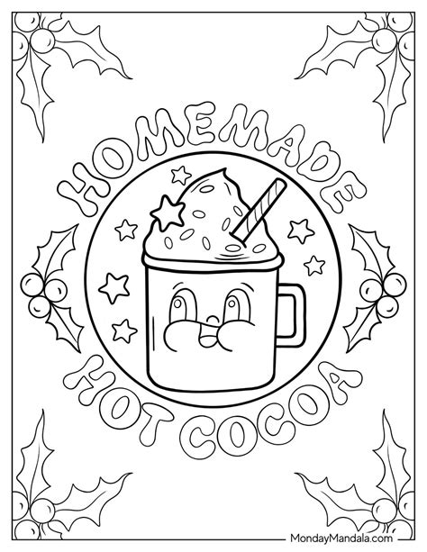 Hot Chocolate Coloring Pages Free Pdf Printables Artofit