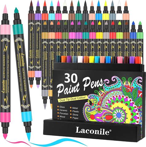 Laconile Acryl Marker Stifte Mit Farben Acrylstifte F R Steine