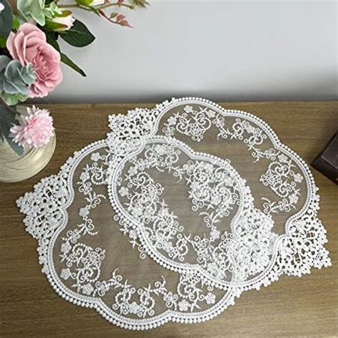 Amazon Pack Retro French Style Lace Placemats Fashionable Floret