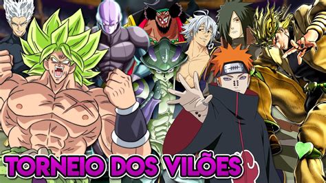 O Grande Torneio Dos VilÕes Dos Animes 𝗤𝗨𝗘𝗠 É 𝗢 𝗠𝗘𝗟𝗛𝗢𝗥 Youtube