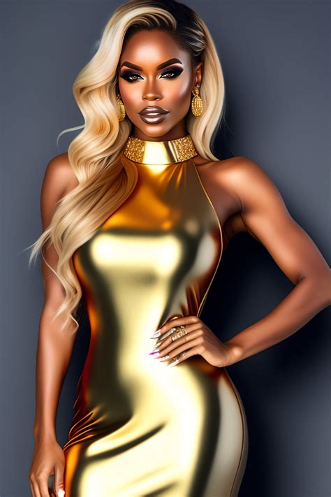 Lexica Blonde Mini Metallic Dress