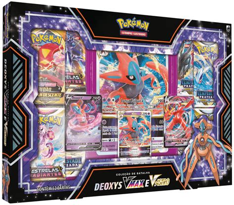 Box Pokémon Coleção De Batalha Deoxys Vmax E V Astro