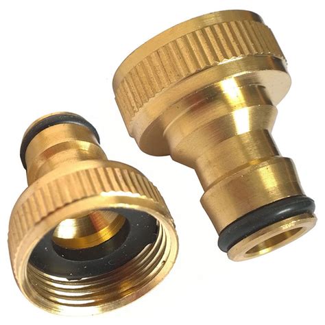 Porfeet 3 4 Inch Threaded Brass Tap Adaptor Garden Water Hose Quick