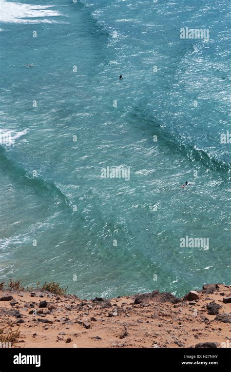 Fuerteventura: view of the beach of Playa de Esquinzo, one of the most ...