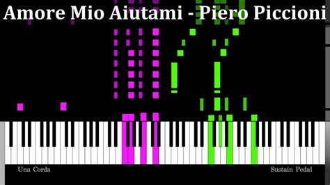 Amore Mio Aiutami Piero Piccioni Piano TutorialSynthesia Style