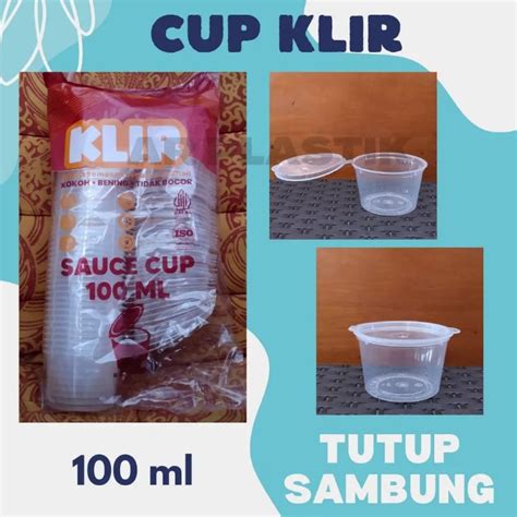 Jual Cup Klir 100 Ml Cup Puding 100 Ml Tempat Puding 100 Ml Tutup