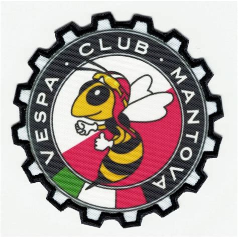 Embroidered Patch Vespa Club Mantova 75cm Los Parches