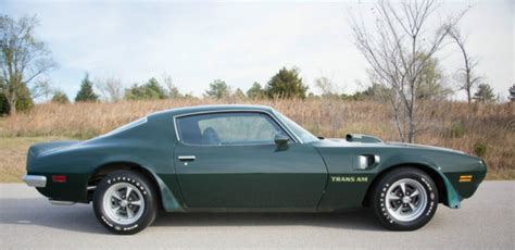 1973 Trans Am 455 Brewster Green Auto Ac 47k Survivor Miles Classic