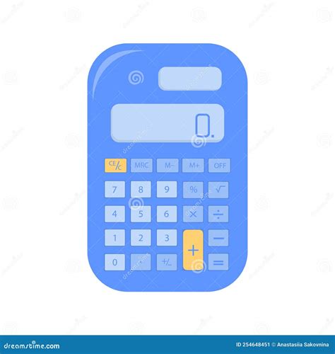 Electronic Calculator Stock Vector Illustration Of Mathematic 254648451