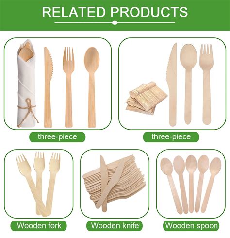 Disposable Inch Wooden Sporks Natural Birch Wood Biodegradable