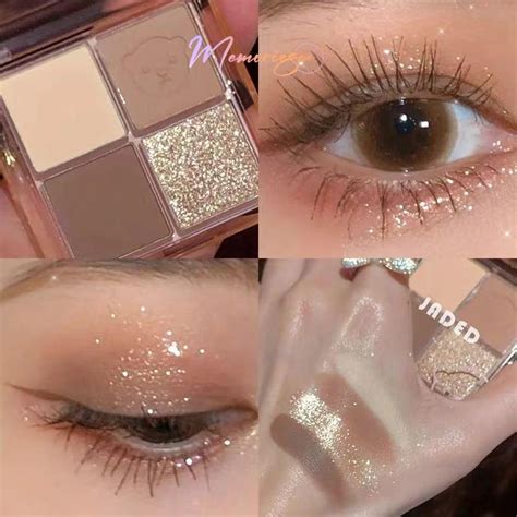 Jual COD Ready JADED Eyeshadow Palette Mini 4 Warna Matte Glitter