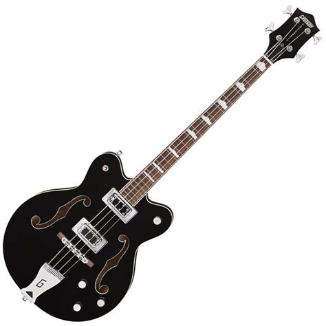 Disc Gretsch G5442bdc Electromatic Hollowbody Short Scale Bass Black At Gear4music