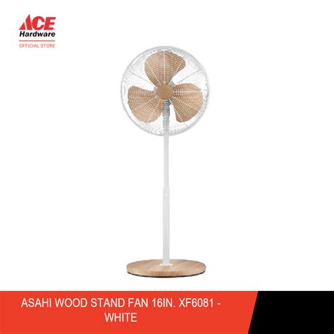 Asahi Wood Stand Fan 16in Xf6081 White Shopee Philippines