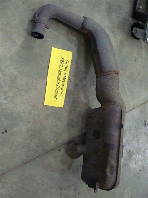 85 Yamaha Phazer Deluxe Pz480e Exhaust Pipe Muffler Can Silencer Oem Ebay