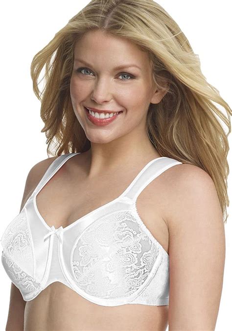 Bali White Satin Tracings Minimizer Underwire Bra Us 46dd Uk 46dd Bras And Bra Sets