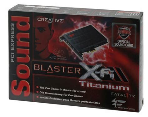 Creative Sound Blaster X Fi Titanium Fatal1ty Pro Sound Card Review