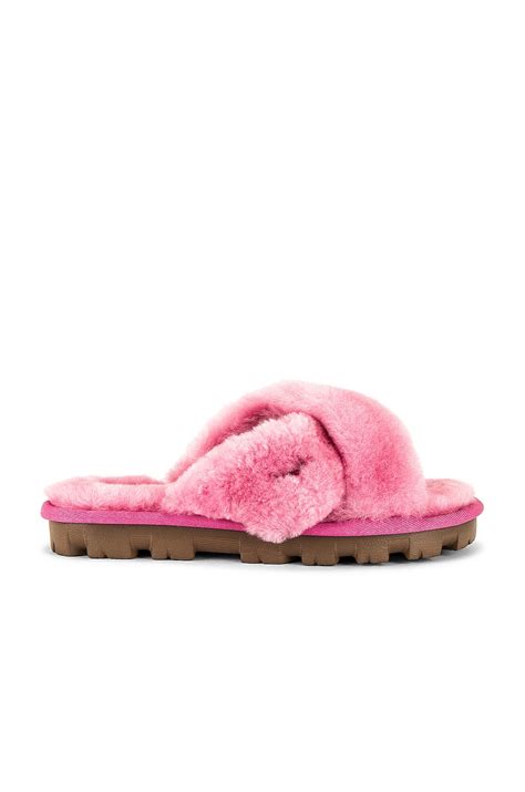 UGG Fuzzette Shearling Slide In Wild Berry REVOLVE