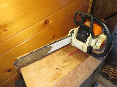 Stihl Chainsaw Ms C Mini Boss Inch Bar And New Chain Ebay