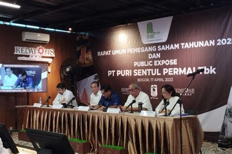 Puri Sentul Permai Bagi Dividen 60 Persen Laba Bersih Tahun Buku 2022