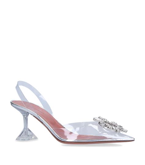 Amina Muaddi Multi Glass Begum Slingback Pumps 70 Harrods UK