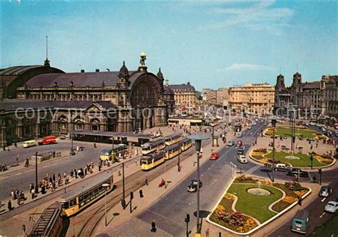 Ak Ansichtskarte Strassenbahn Frankfurt Am Main Hauptbahnhof Kat