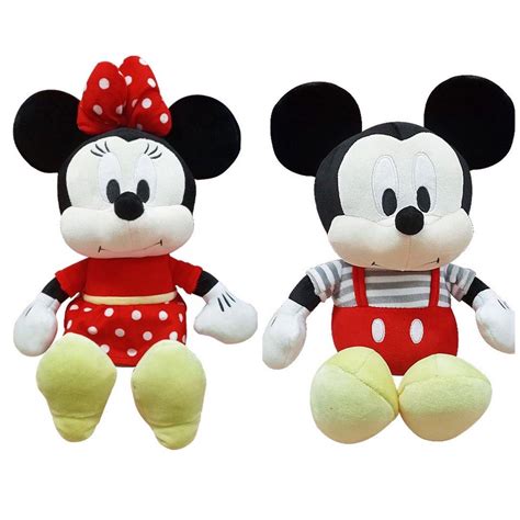 Mickey and Minnie Mouse Plush Toy by Miniso on Carousell