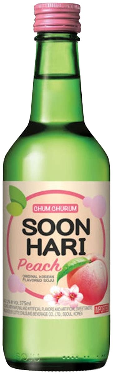 Soonhari Peach Soju 375ML Bremers Wine And Liquor