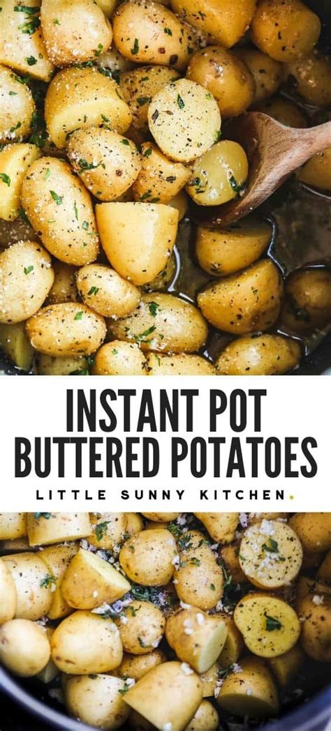 Instant Pot Buttered Potatoes | Little Sunny Kitchen