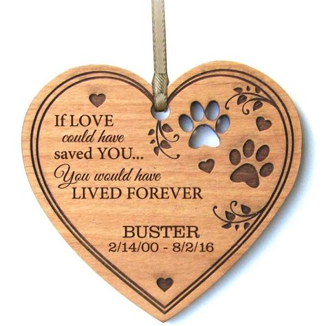 Personalized Pet Memorial Ornament Memorial T For Loss Of Etsy