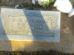 Ruby Anita Pelfrey Franklin 1906 1996 Mémorial Find a Grave