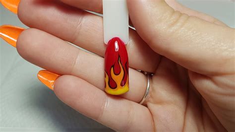 Diseño De Uñas Llamas De Fuego YouTube