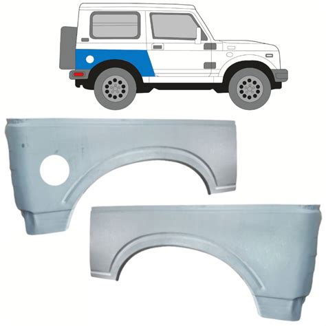 Suzuki Samurai Hinten Kotfl Gel Reparaturblech Satz Easyparts