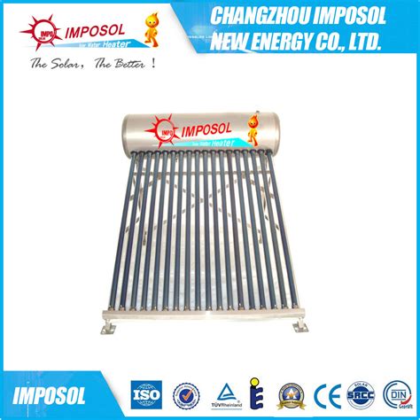 Project Solar Water Heater For Shower SABS Pressurized Solar Geyser