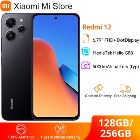 Xiaomi Redmi 12 phone Global Version MTK Helio G88 50MP AI Triple ...