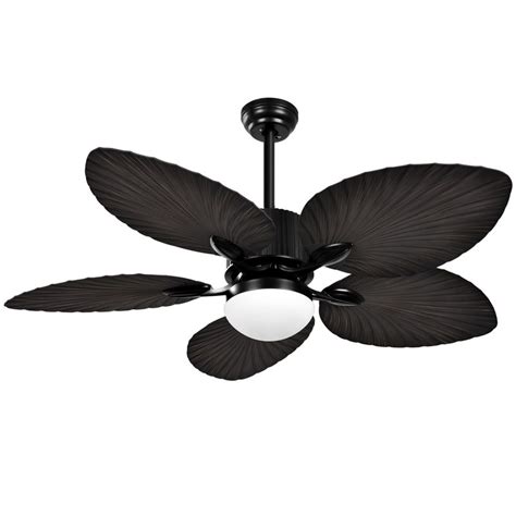 Yitahome Tropical Reversible Ceiling Fan With Led Light And