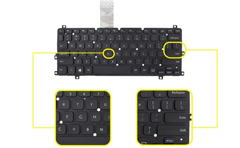 Amazon PAEBAI Replacement Laptop Keyboard For DELL 3157 3152 3153