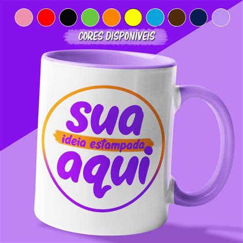 Kit 12 Canecas Personalizadas Sua Logo Ideia Ou Imagem Branca