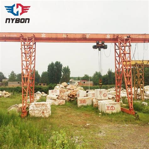 Factory Use Single Girder Gantry Crane With Electric Hoist Single