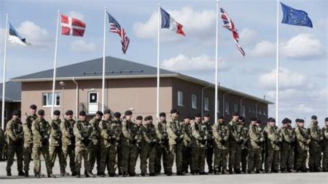 Nato Sends Alive And Strong Message From Estonia Bbc News