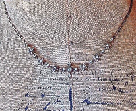 Vintage Janny Edwardian Revival Antiqued Brass Tone Seed Pearl Bead